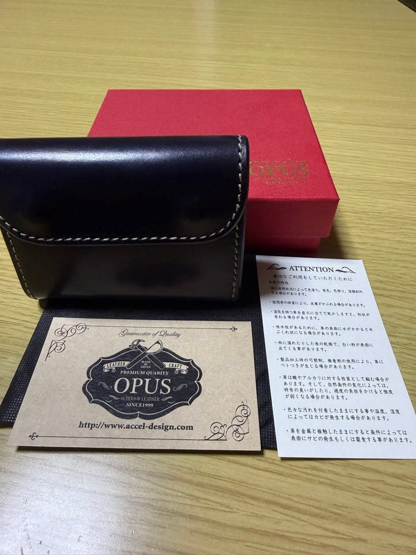 最終値下げ‼️オーパス　ミニウォレット　財布　本革　opus レザー
