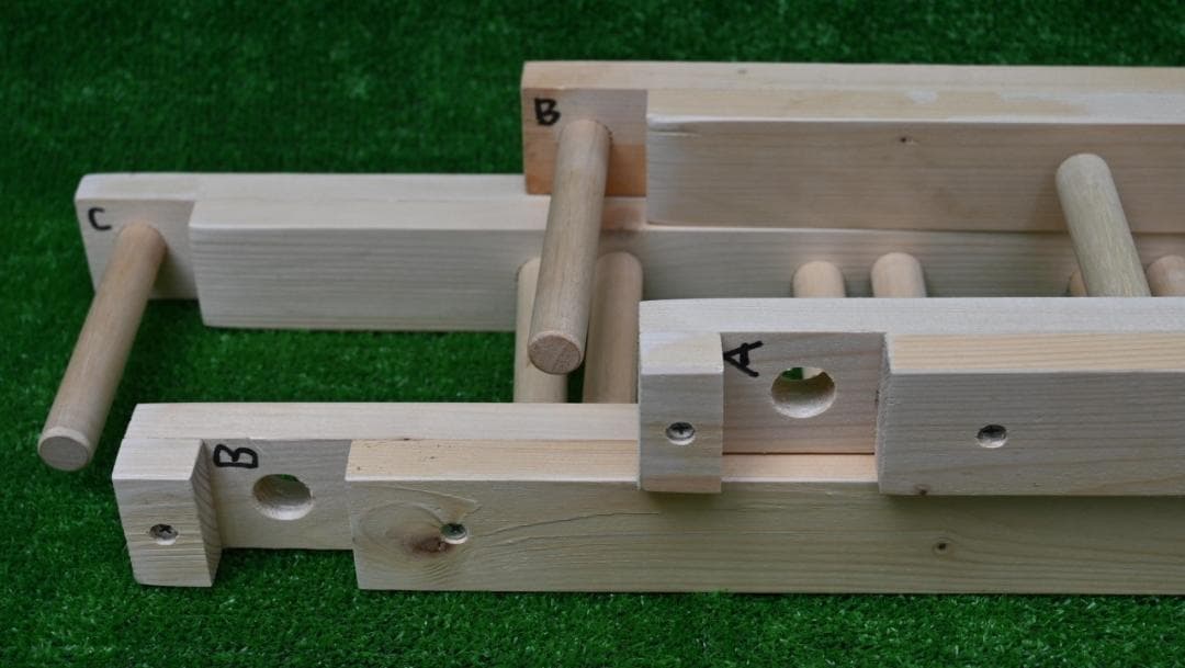 織り機 / 整経台 簡単組み立て式 5段 2B