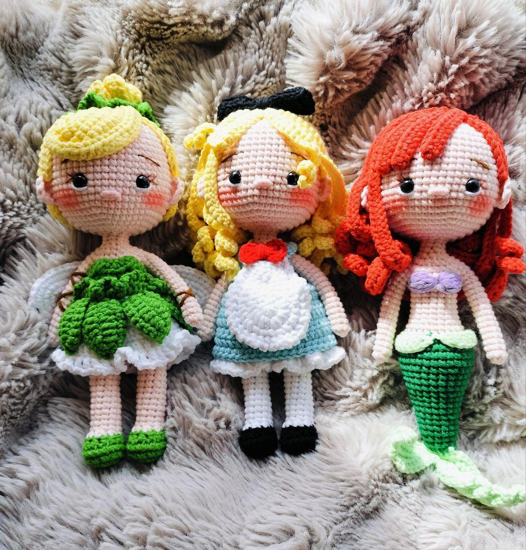 wool doll あみぐるみ ハンドメイド　かぎ針編み セット4個