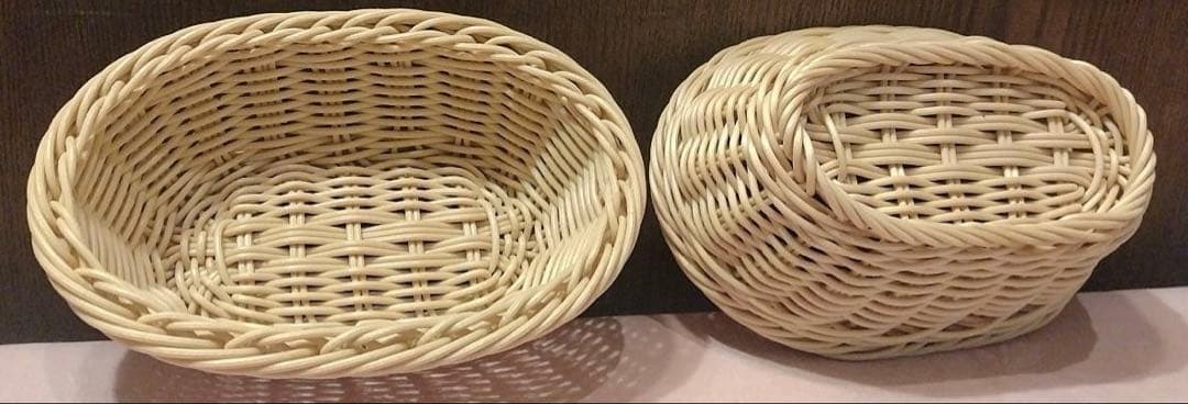 樹脂バスケット13個セット+ミトン+皿（３種類）