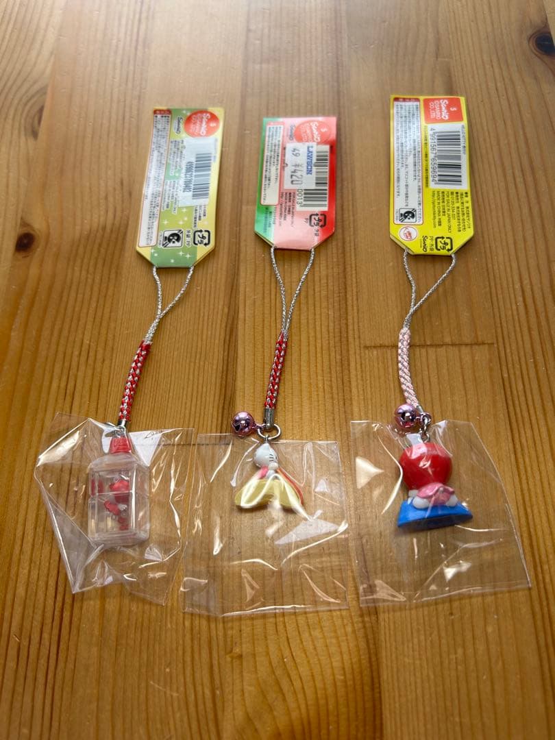 【レア】 ご当地キティ 根付けストラップ 信州・南アルプス りんご 3種 富士山