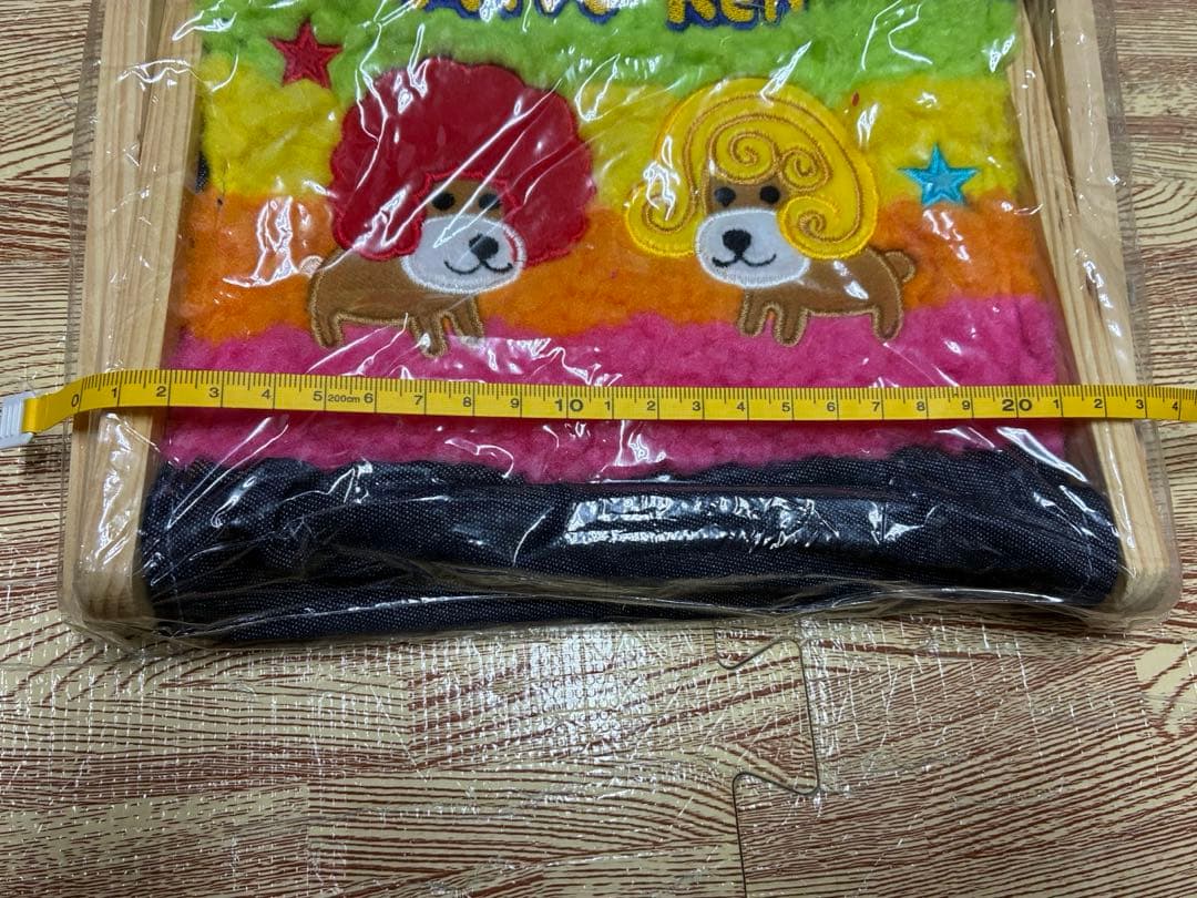 平成レトロ　レア　アフロ犬　フワフワマルチBOX SAN-X 平成女児