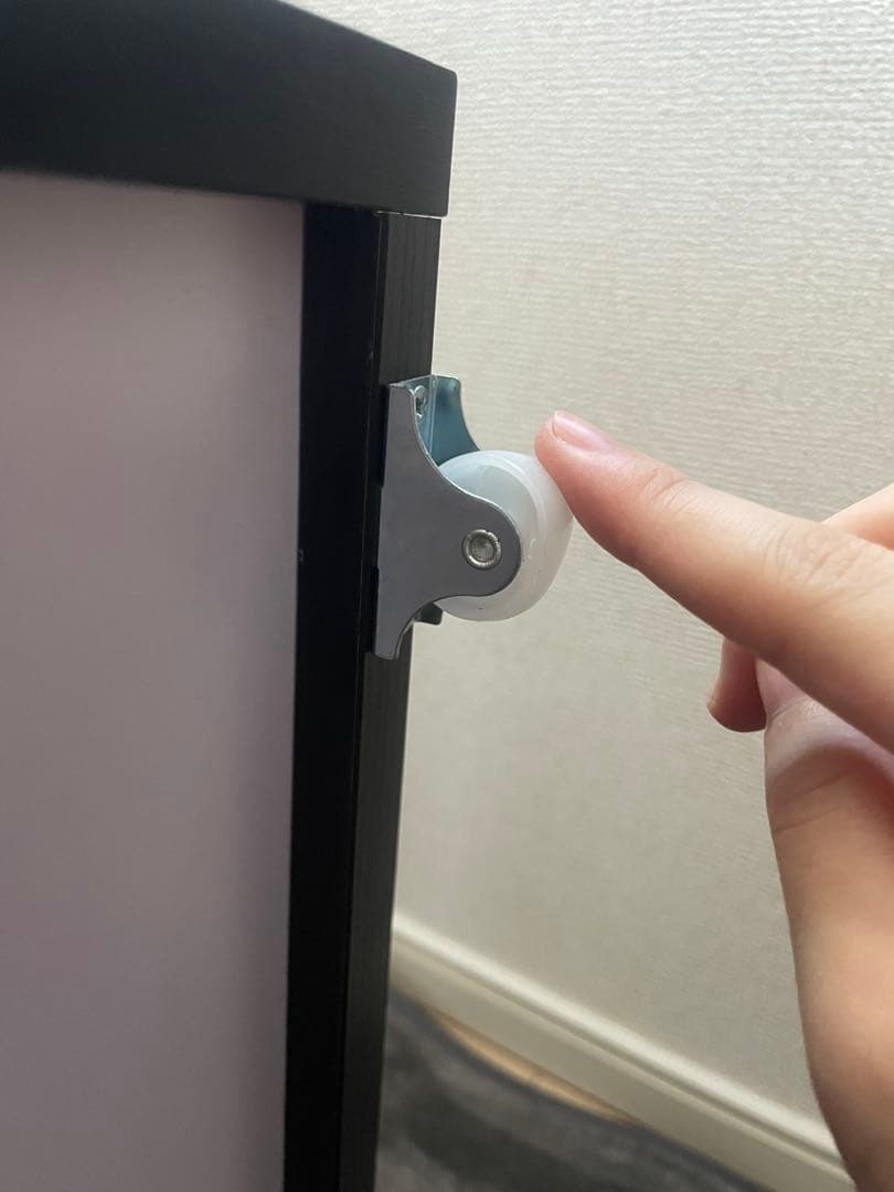 【※ひで※】セミダブルベッドフレーム ブラック　収納付き