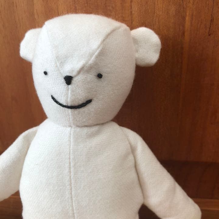 交渉中◇ハンドメイド◇くまのフランネルさん くまのぬいぐるみ