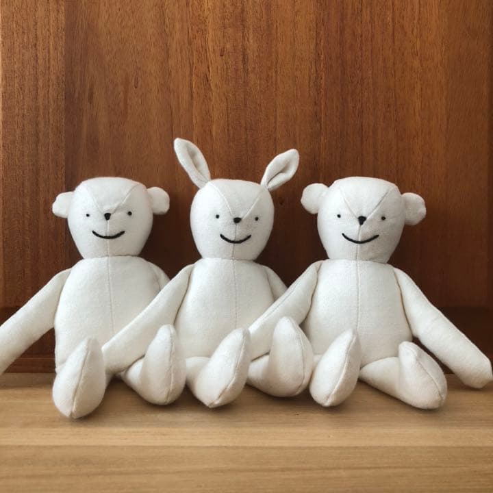 交渉中◇ハンドメイド◇くまのフランネルさん くまのぬいぐるみ