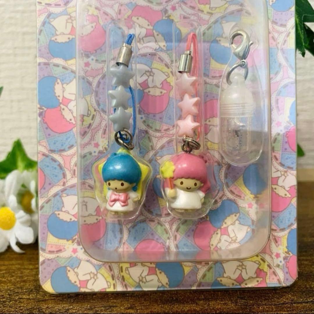 ★新品未開封★キキララ　リトルツインスターズ ペア ストラップ 2003年製