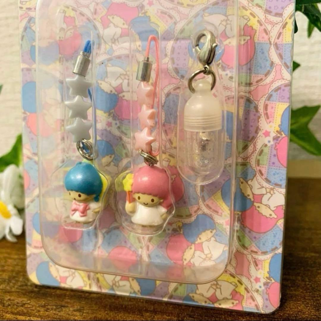 ★新品未開封★キキララ　リトルツインスターズ ペア ストラップ 2003年製