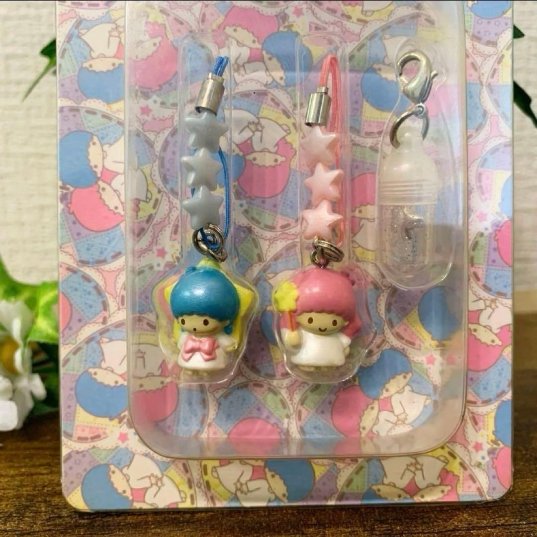 ★新品未開封★キキララ　リトルツインスターズ ペア ストラップ 2003年製