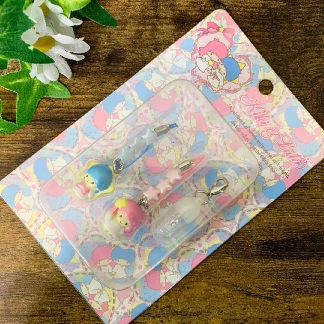 ★新品未開封★キキララ　リトルツインスターズ ペア ストラップ 2003年製