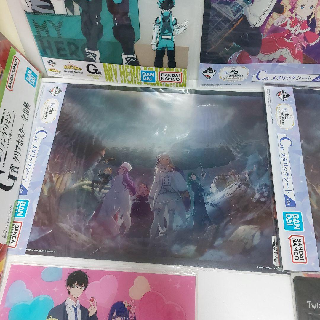 一番くじ メタリックシート　クリアポスター　アクリルバネルハンドタオルまとめ売り