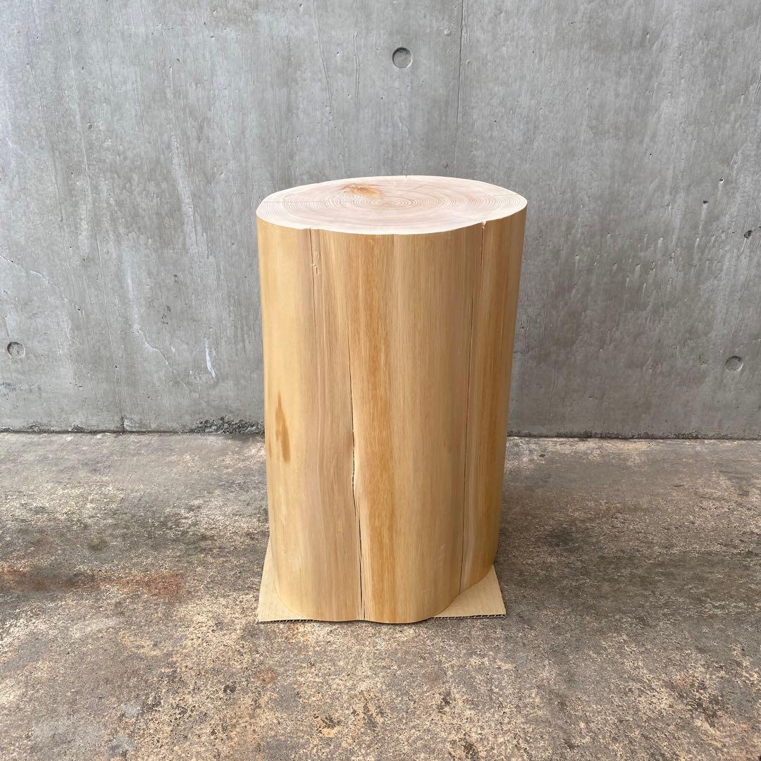 【ひのき切り株のスツール】丸太椅子 什器 サイドテーブル インテリア 木 寝室