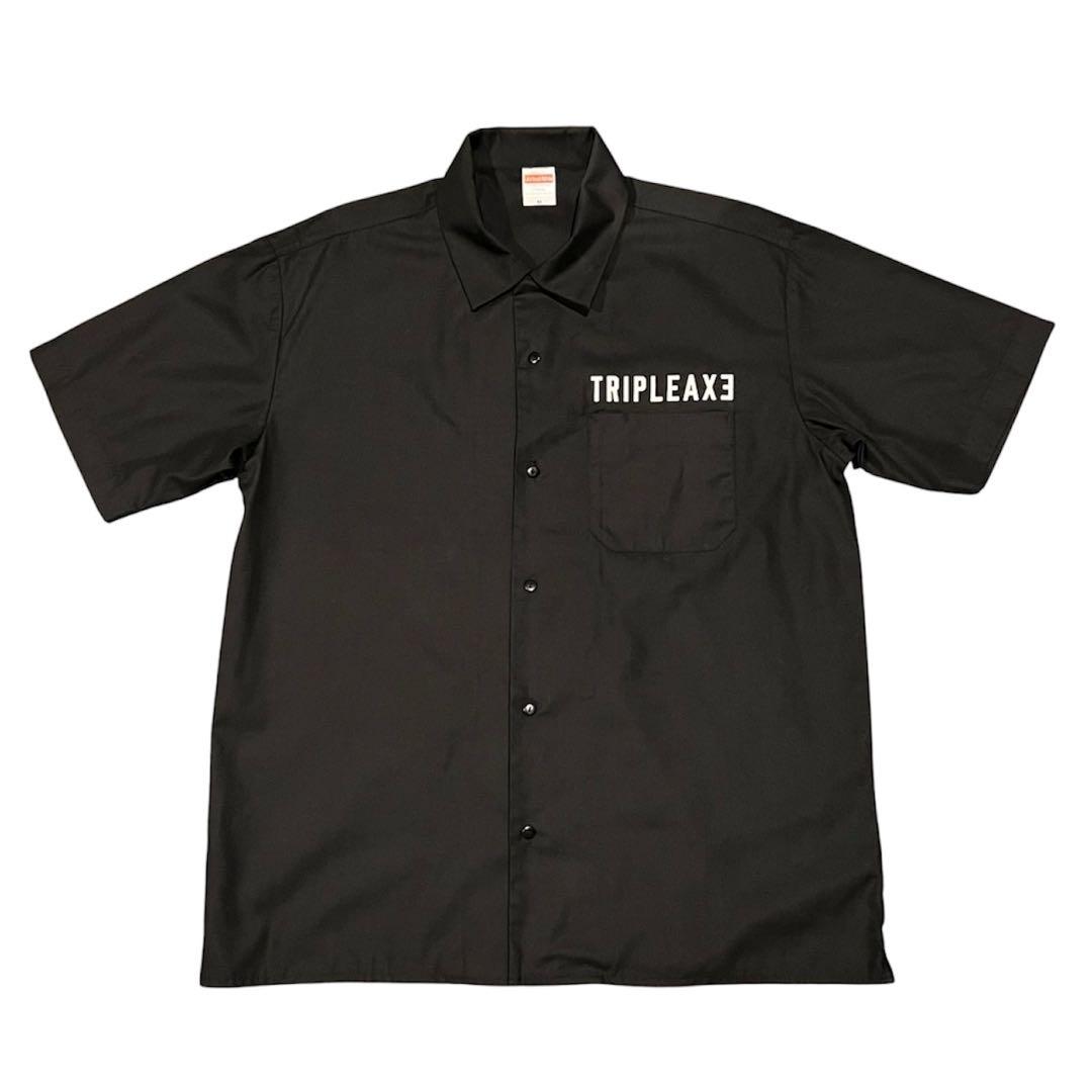 【希少美品】TRIPLE AXE オープンカラーシャツ XLトリプルアックス