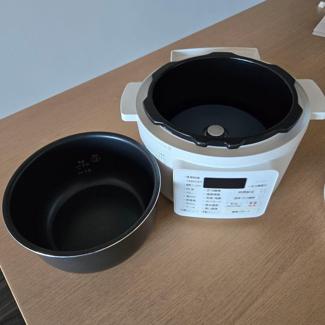 ​アイリスオーヤマ 電気圧力鍋 2.2L ホワイト PC-MA2-W