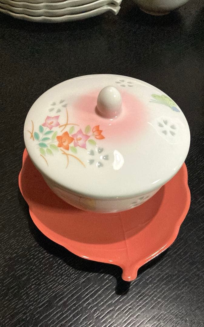 ★送料込★【有田焼・茶器フルセット】✰︎蓋付湯呑 銘々皿 茶たく✰︎28点セット