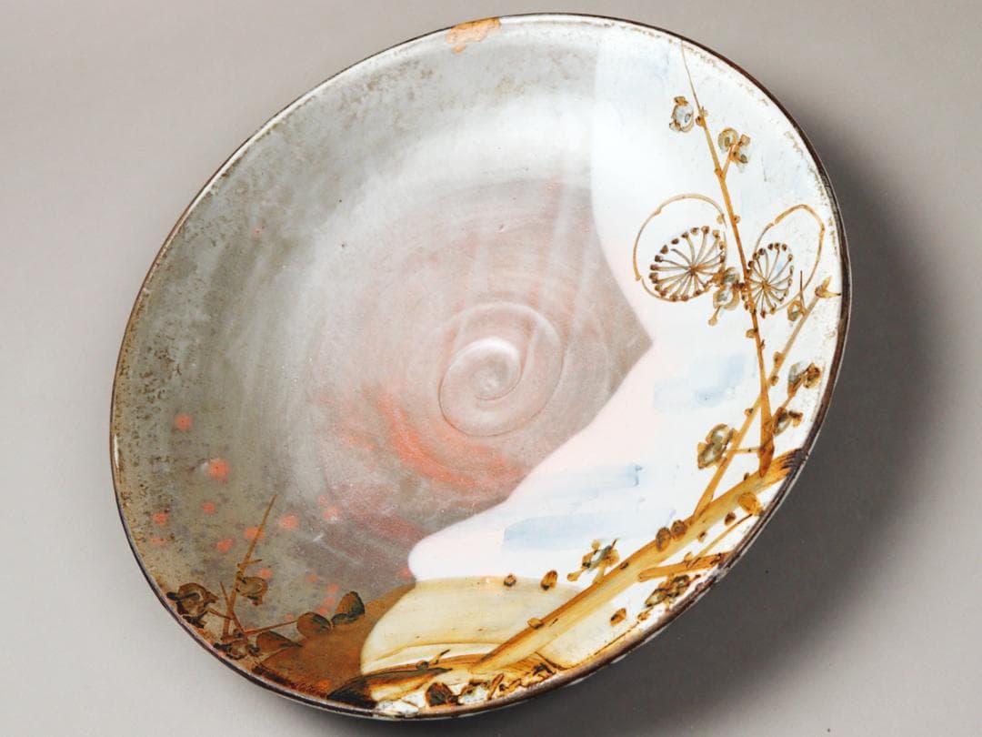 乾山 梅絵 尺三寸皿 飾り皿 大皿