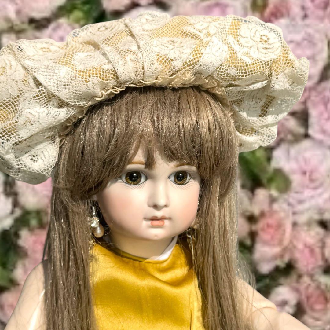 ビスクドール ピエール ジュモー 作家様 綺麗 ドレス ボネ カメオ ティアラ
