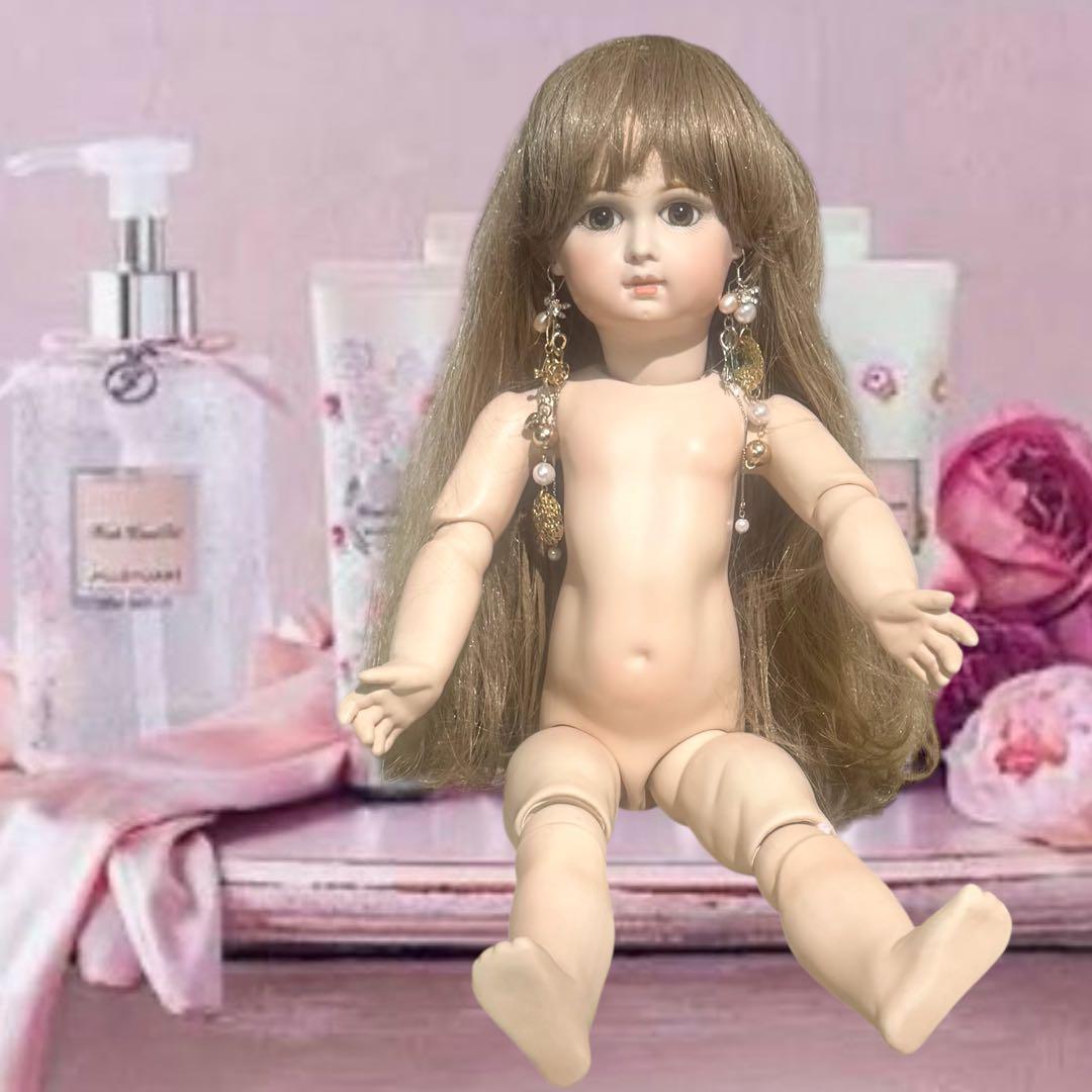 ビスクドール ピエール ジュモー 作家様 綺麗 ドレス ボネ カメオ ティアラ