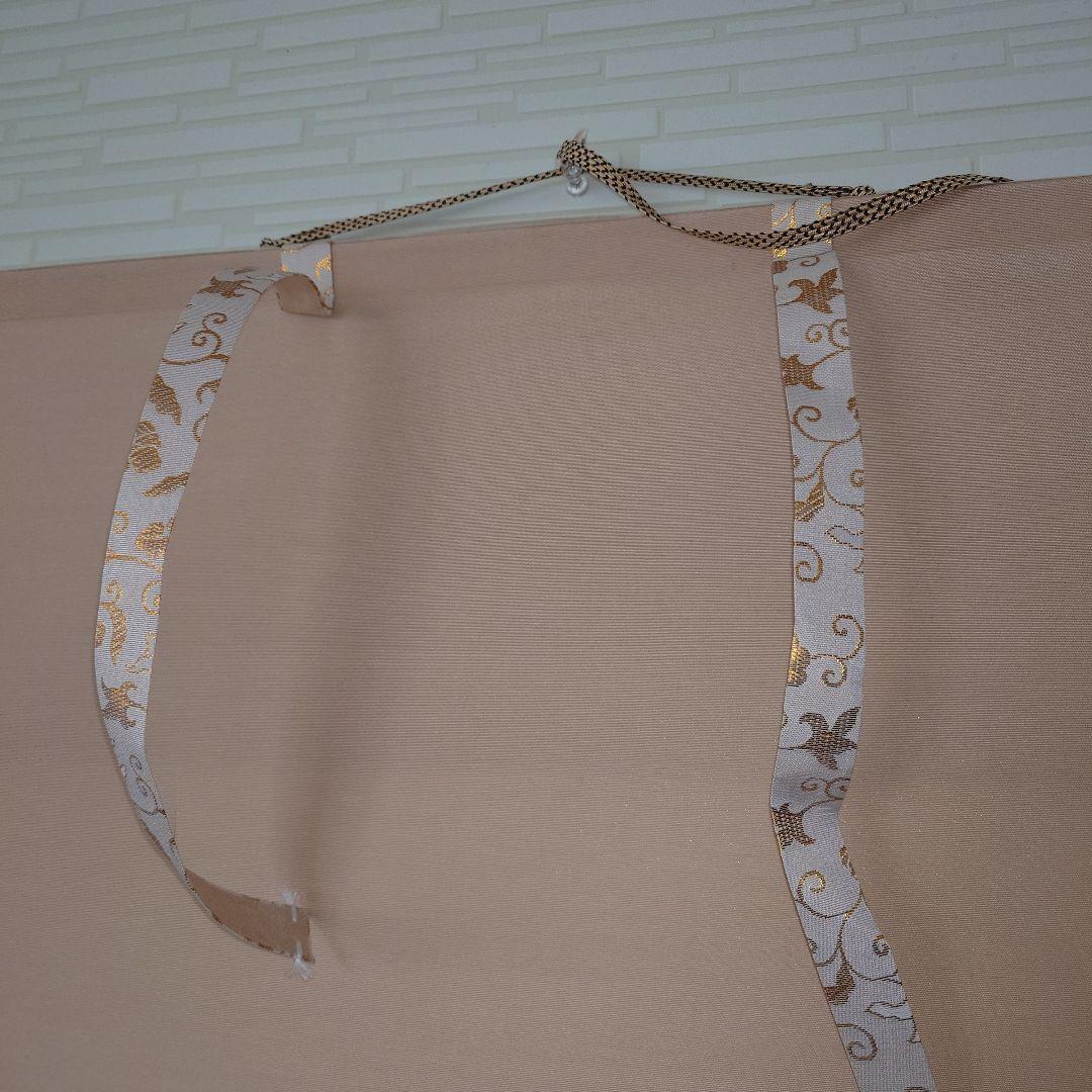 掛け軸　柿と雀　共箱