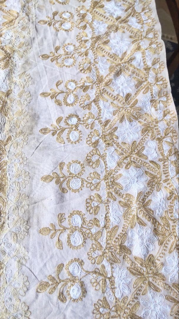 希少ヴィンテージ 高級ダマスク織テーブルクロス 本物