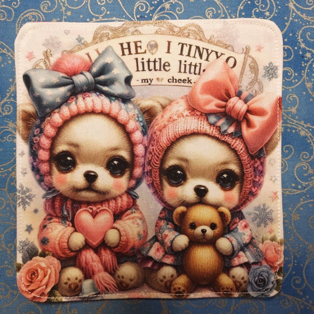 ★CHIYO★　ハンカチ　ネコちゃん、ワンコさん柄 20枚