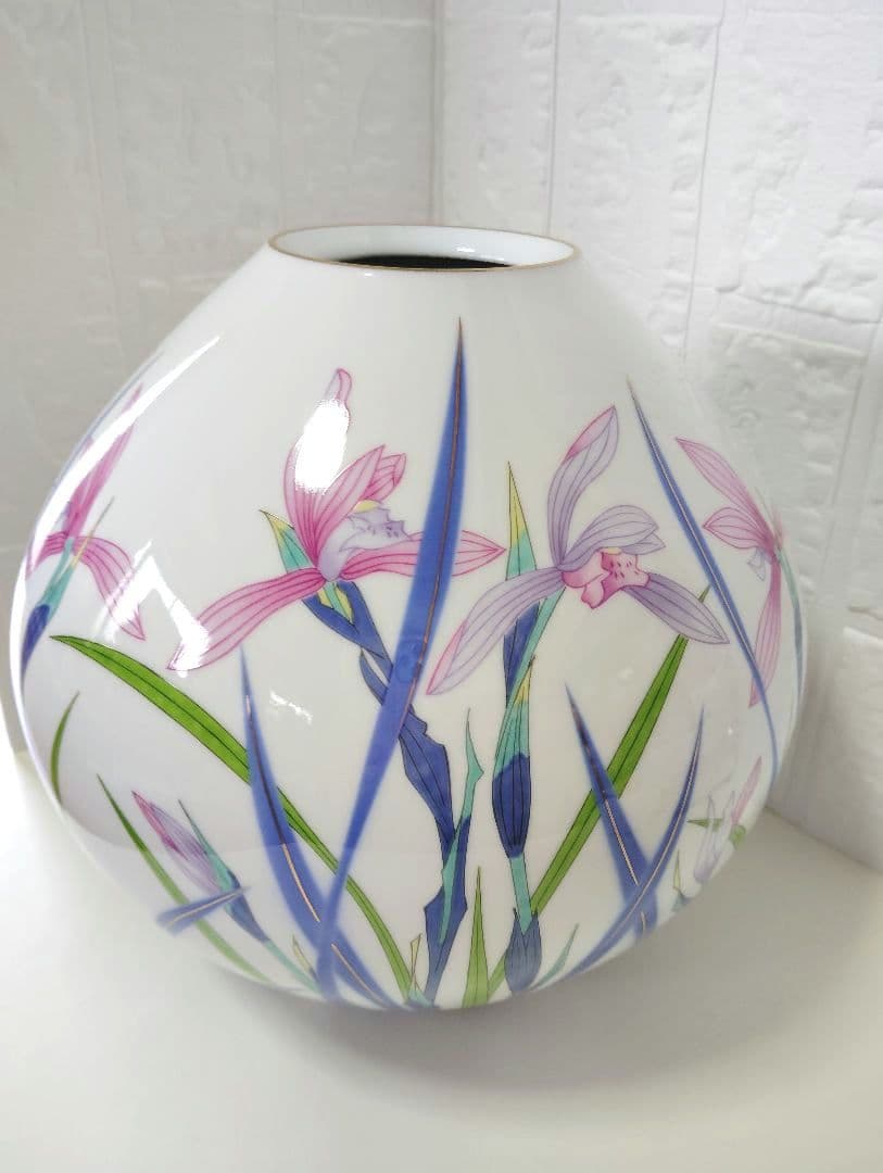 香蘭社　春蘭　23cm　花瓶