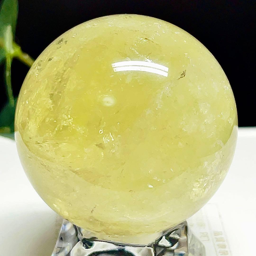 シトリン　丸玉　スフィア　黄水晶　天然石　パワーストーン　【超美品】 5