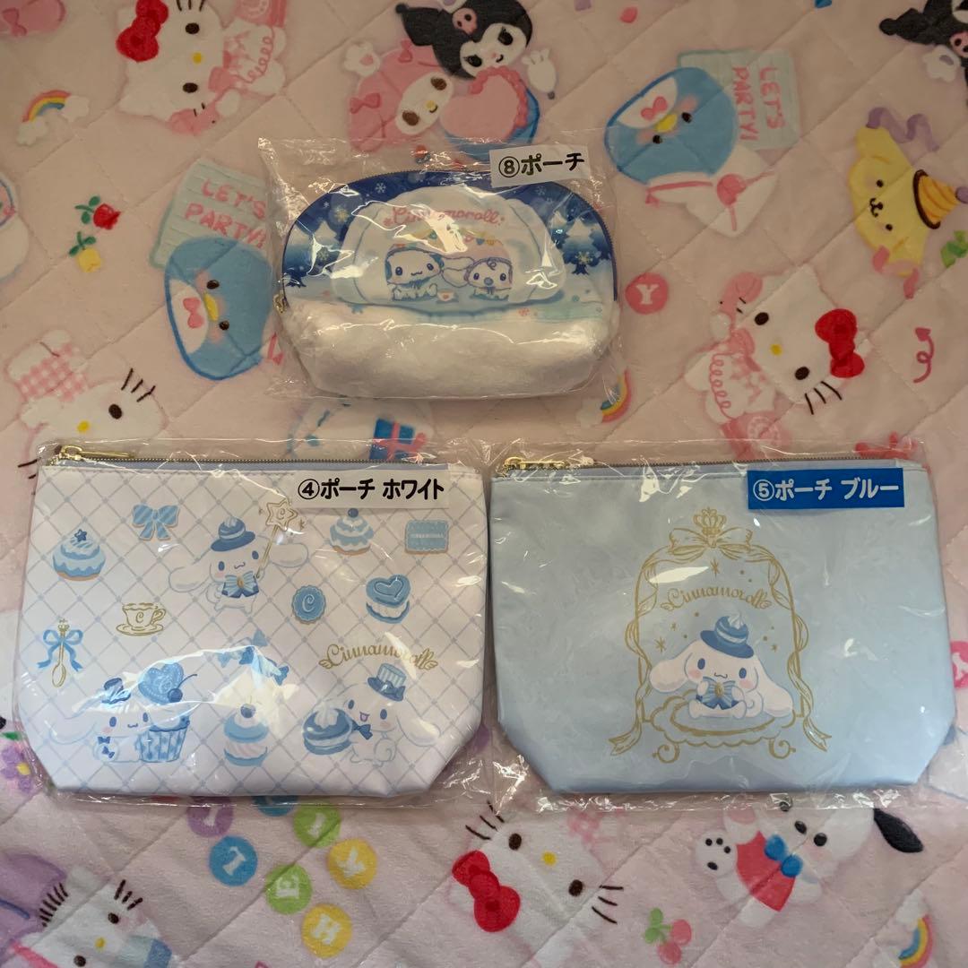 新品サンリオ　シナモロール　ポチャッコ　ポーチ　バッグ　マスコット他　まとめ売り