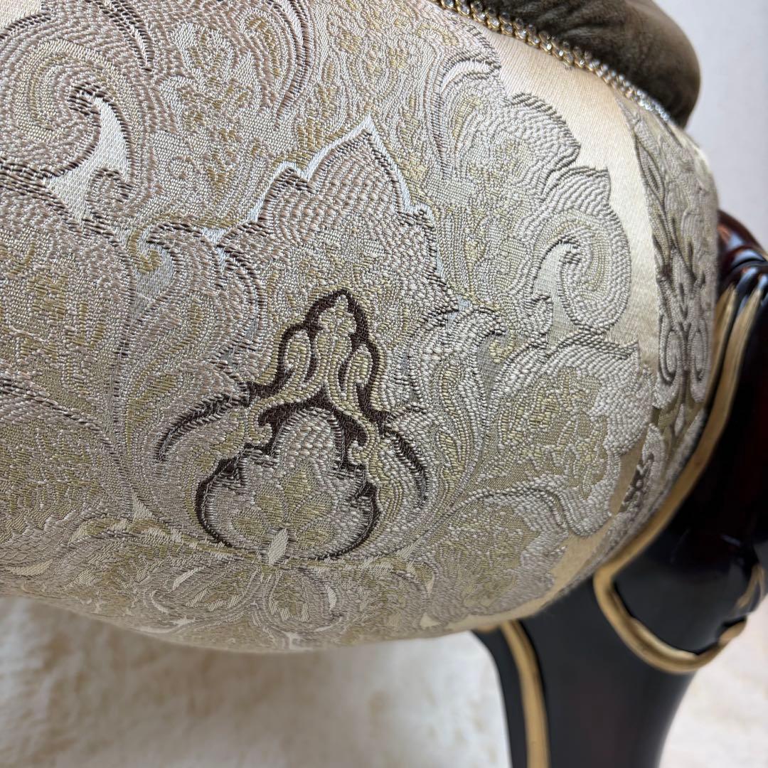 送料無料 アンティーク調チェア フットスツール 椅子 オットマン 猫脚 猫足