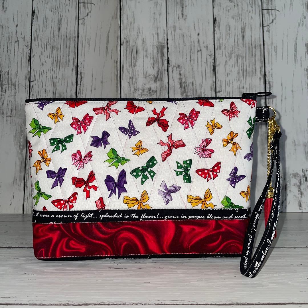 ご確認用 ロラライハリス ストラップ付き25㎝ファスナーポーチ 26-9