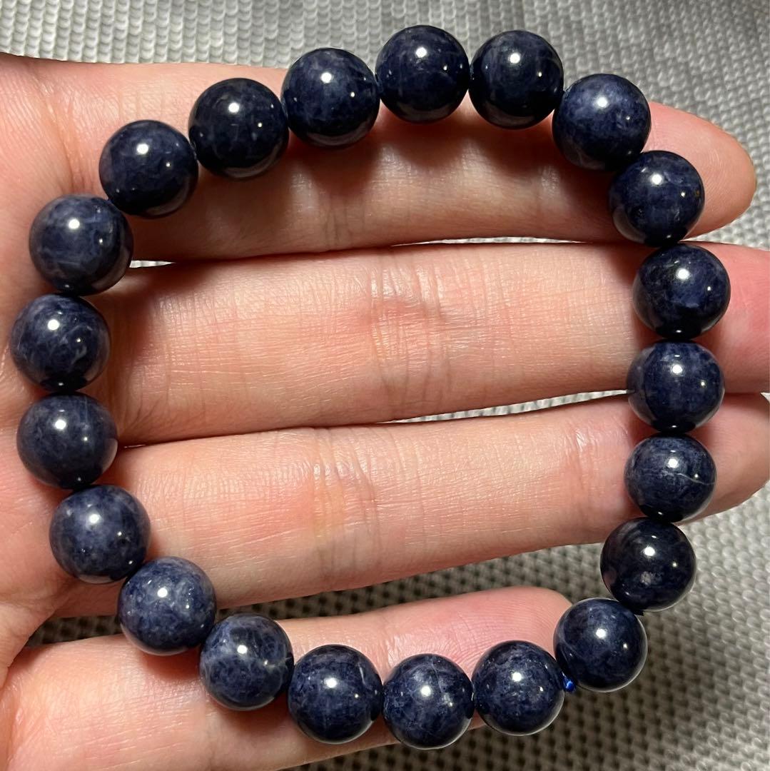 高品質サファイア ブレスレット 約9mm ①-378