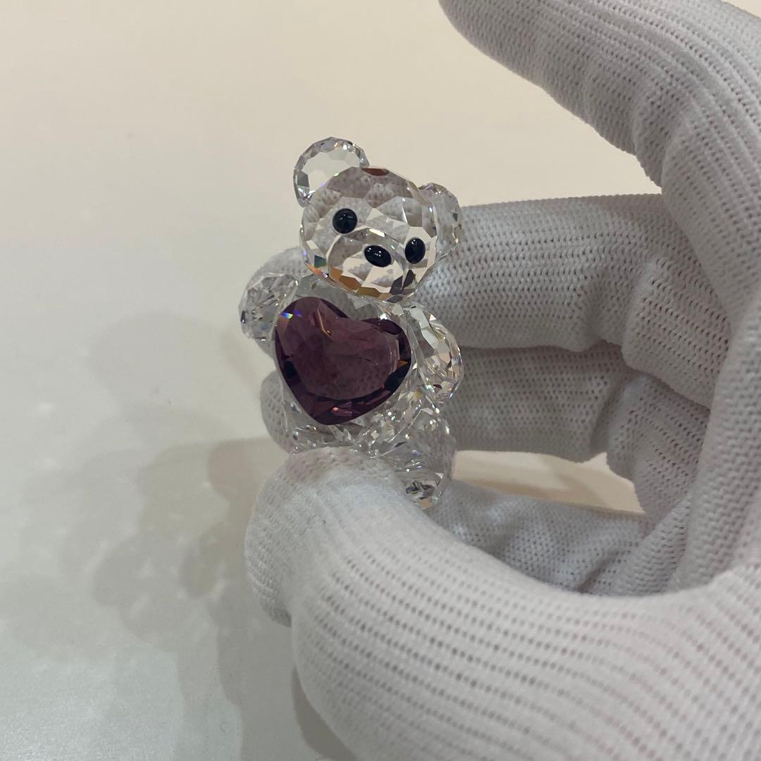 美品sh1178Swarovski スワロフスキークリスタルベア 置物