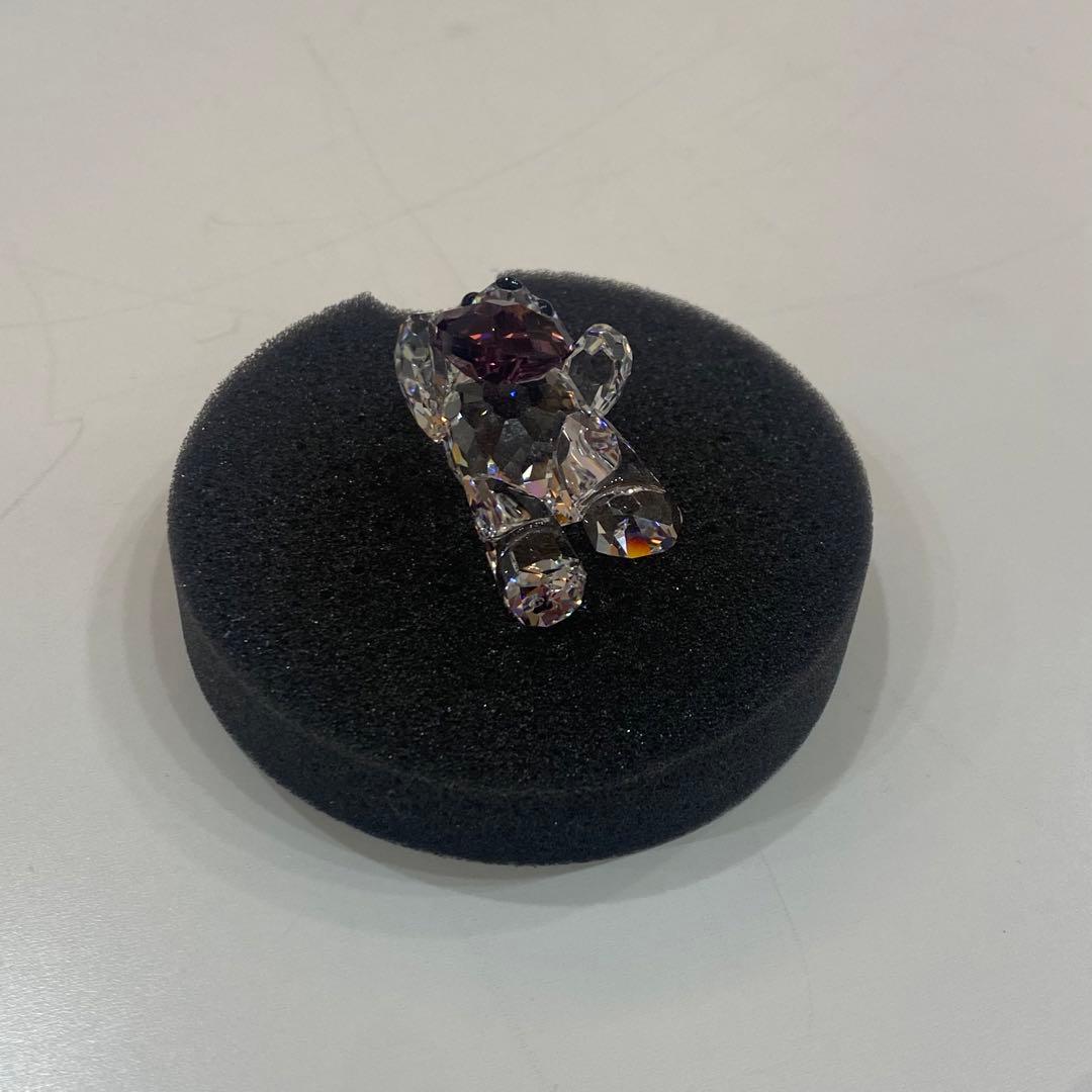 美品sh1178Swarovski スワロフスキークリスタルベア 置物