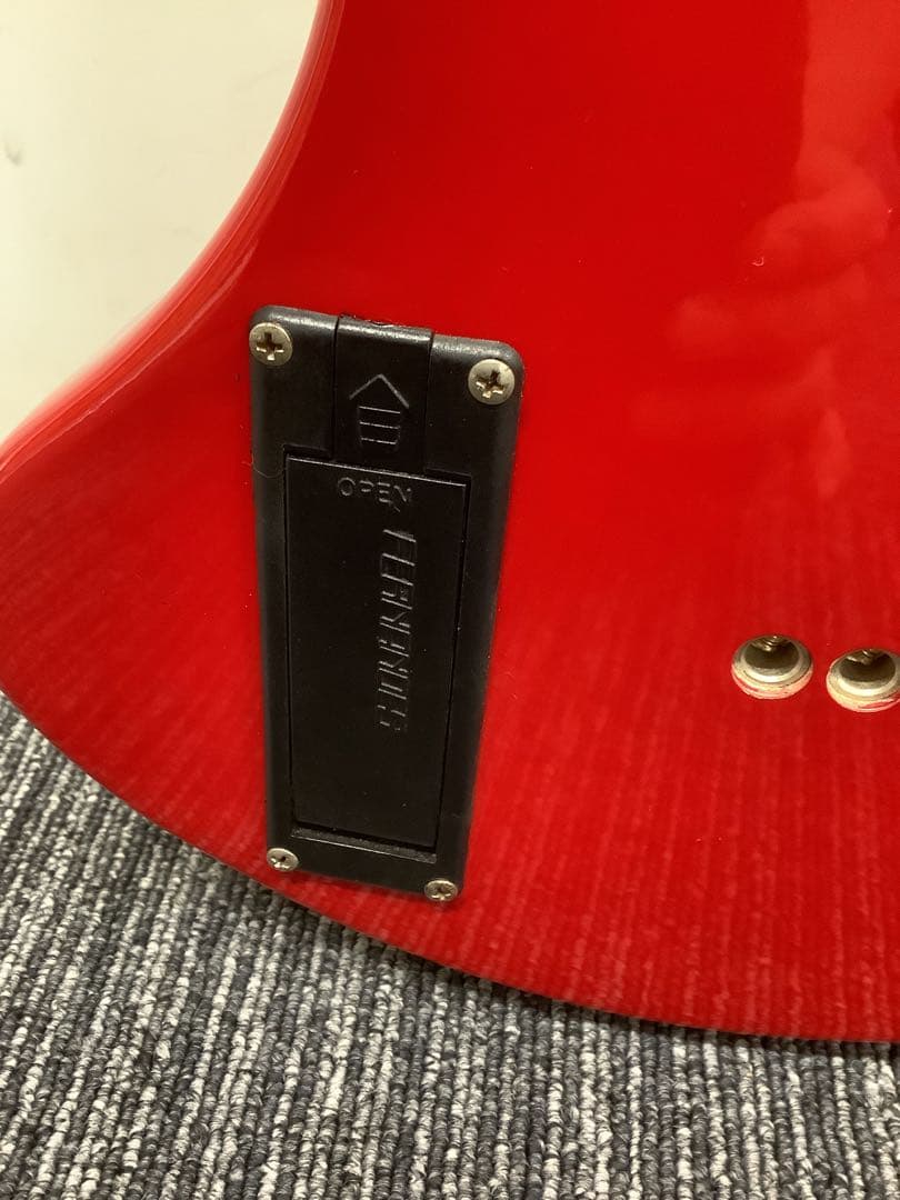 oeverspe フェルナンデス エレキギター 赤色 ZO-3 内蔵アンプ