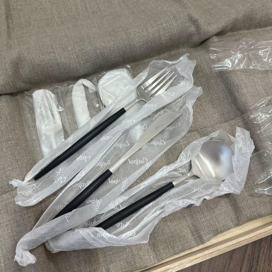 【未使用】Cutipol ゴア シルバープレーテッド 桐箱付　ディナー 6本