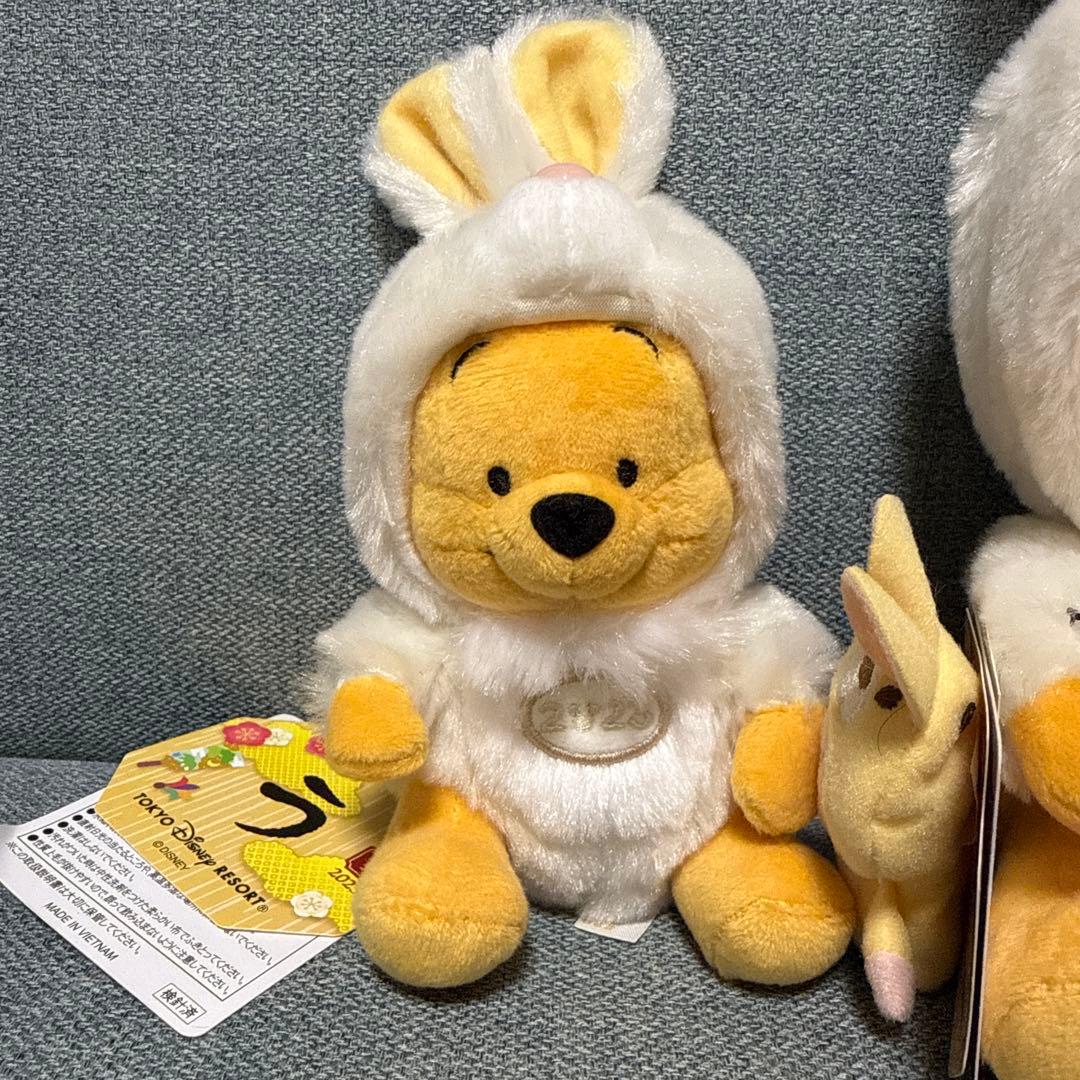 ディズニー　2023年　干支　うさぎ　プーさん ぬいぐるみ　マスコット　セット