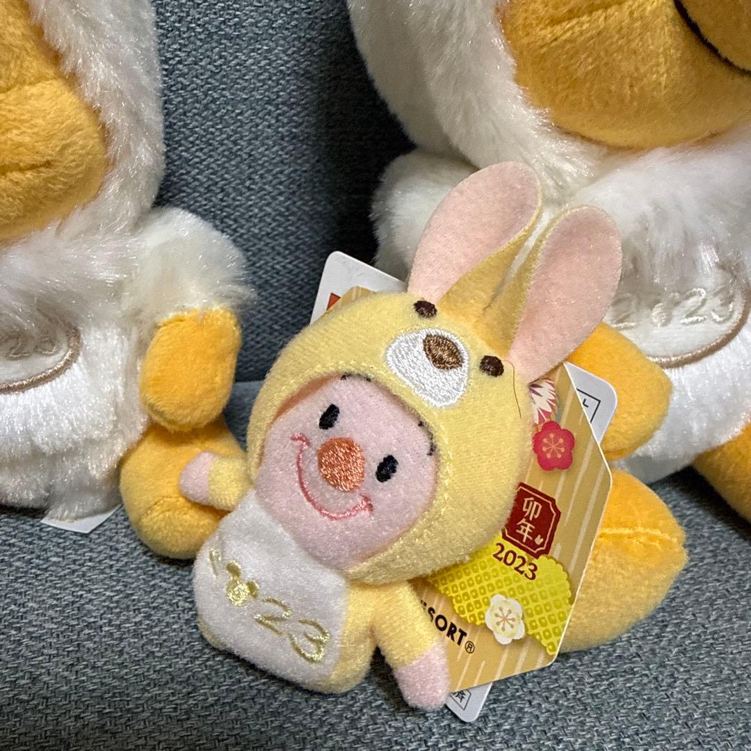 ディズニー　2023年　干支　うさぎ　プーさん ぬいぐるみ　マスコット　セット