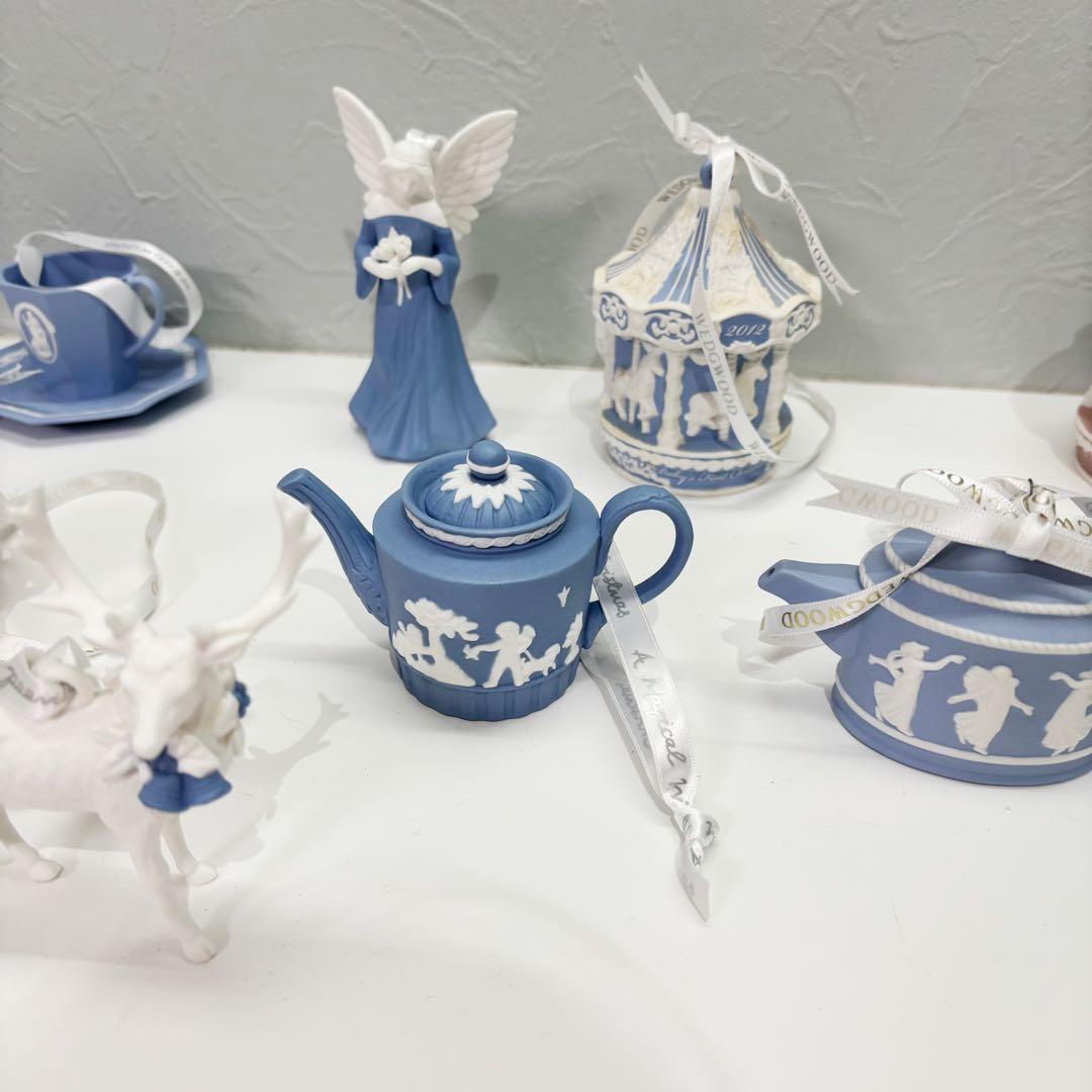 ウェッジウッド　クリスマス　オーナメント　ジャスパー　15個+皿1枚