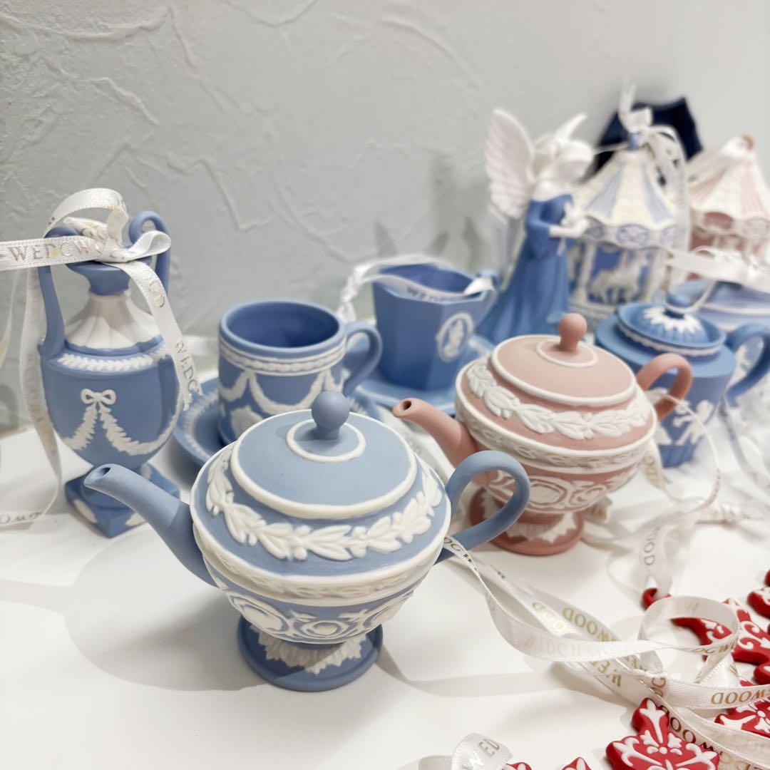 ウェッジウッド　クリスマス　オーナメント　ジャスパー　15個+皿1枚