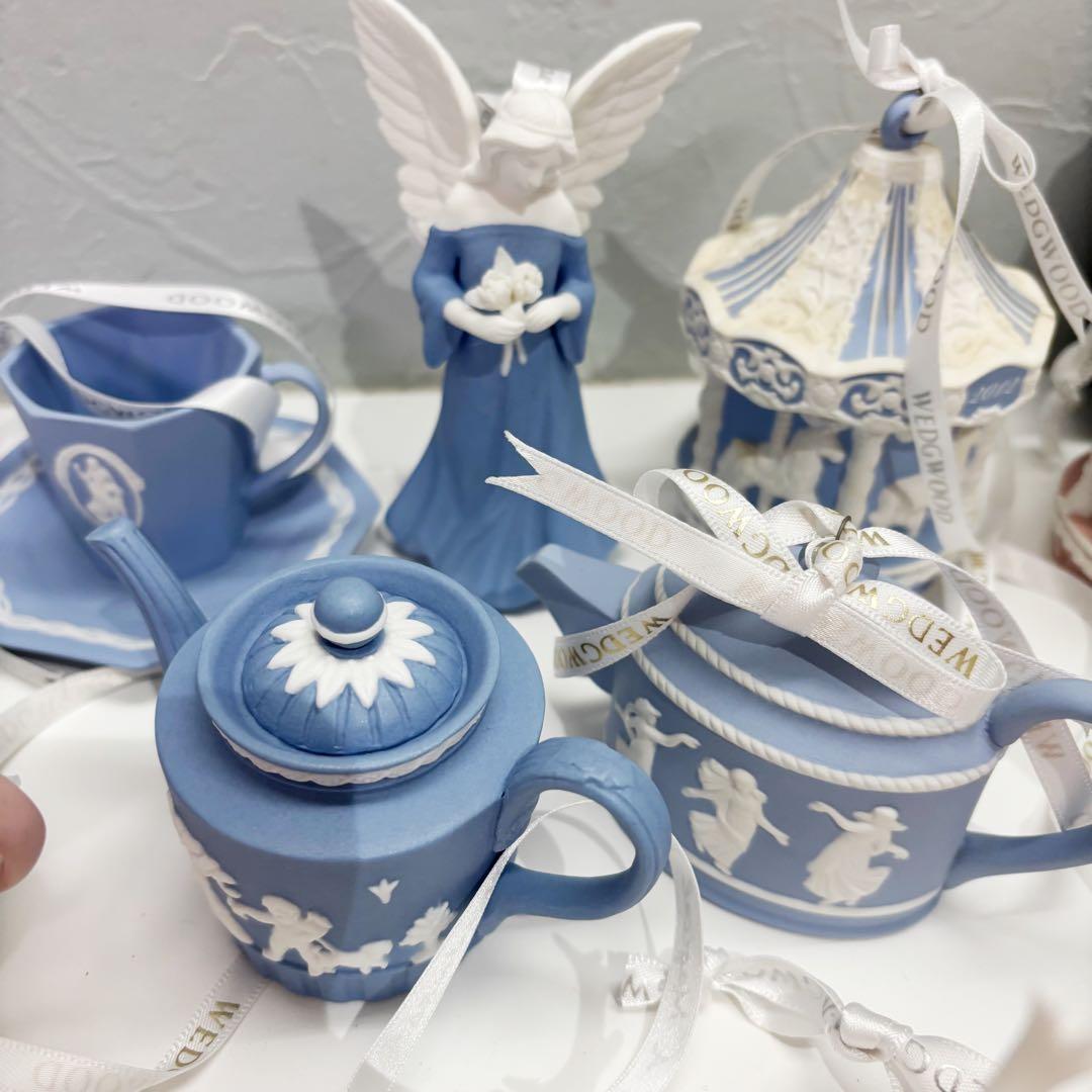 ウェッジウッド　クリスマス　オーナメント　ジャスパー　15個+皿1枚