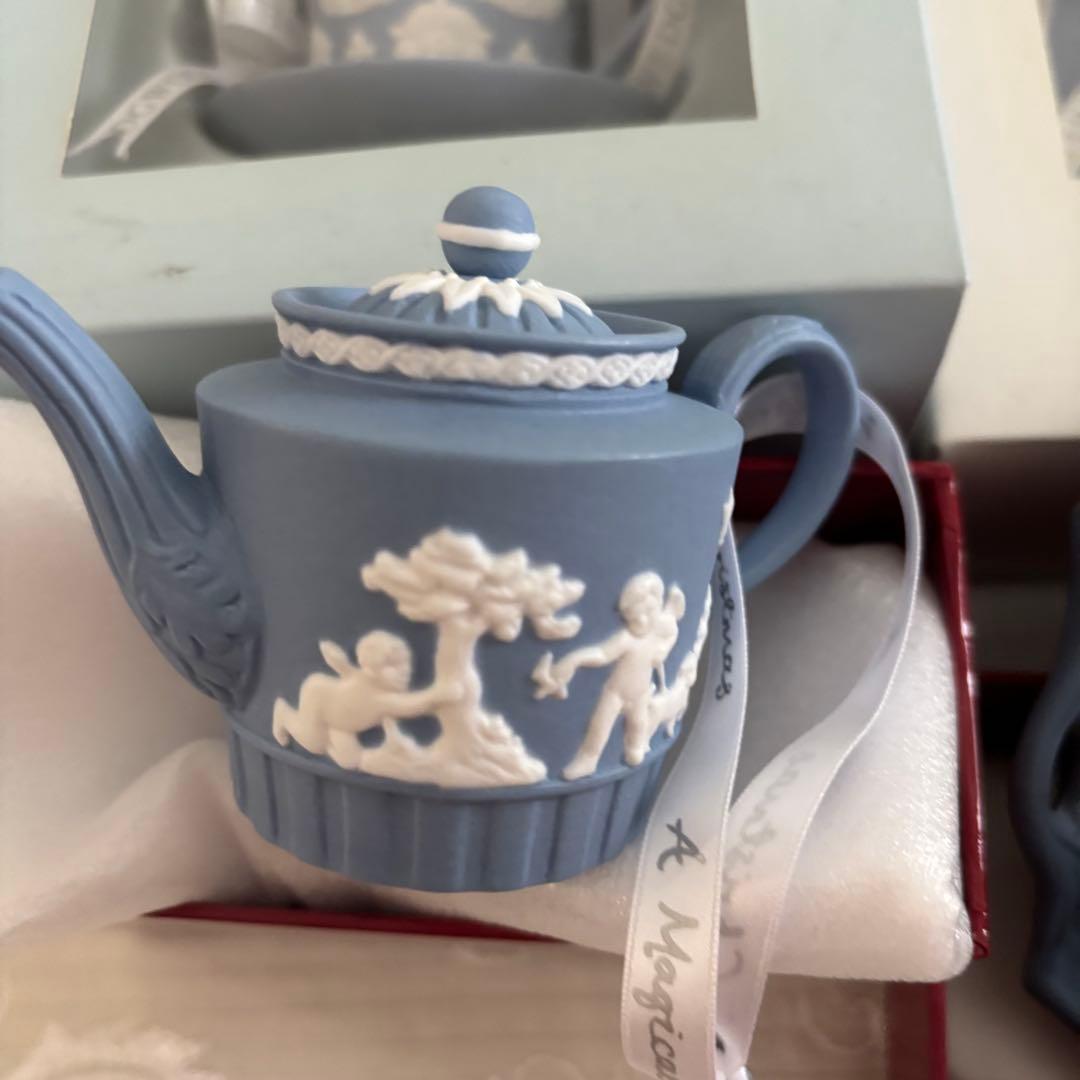 ウェッジウッド　クリスマス　オーナメント　ジャスパー　15個+皿1枚