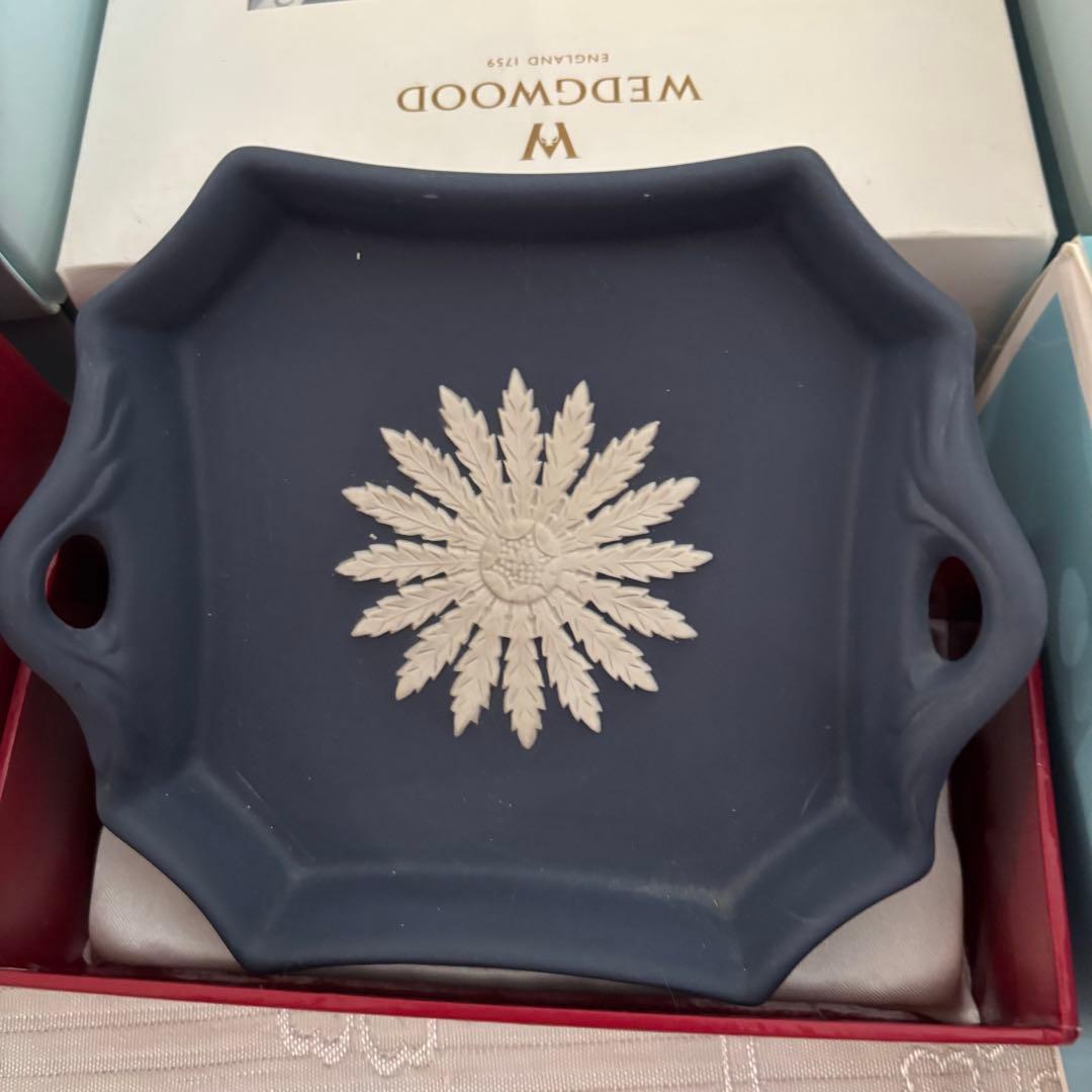 ウェッジウッド　クリスマス　オーナメント　ジャスパー　15個+皿1枚