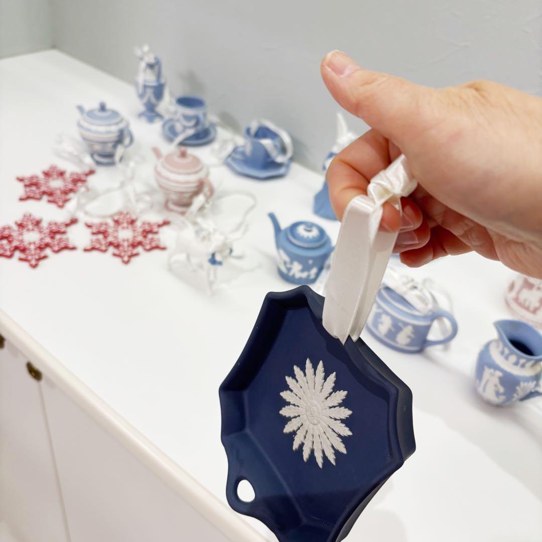 ウェッジウッド　クリスマス　オーナメント　ジャスパー　15個+皿1枚