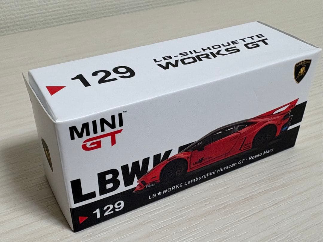 MINI GT 1/64 LB★WORKS ランボルギーニ ウラカン GT 赤
