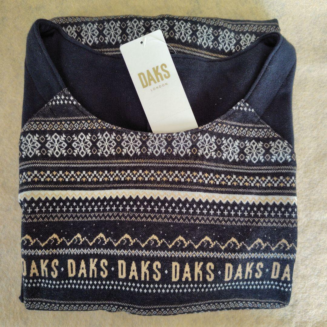 DAKS ダックス 後ろボタン割烹着 綿100%