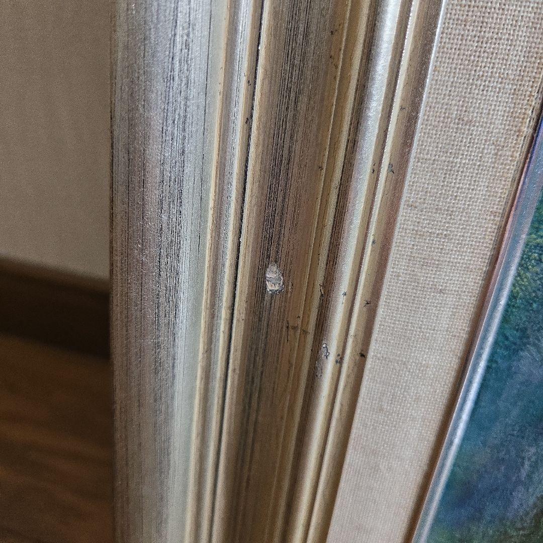 【noreenfatima1977】油彩画　F15 初夏の日ざしガラスなし