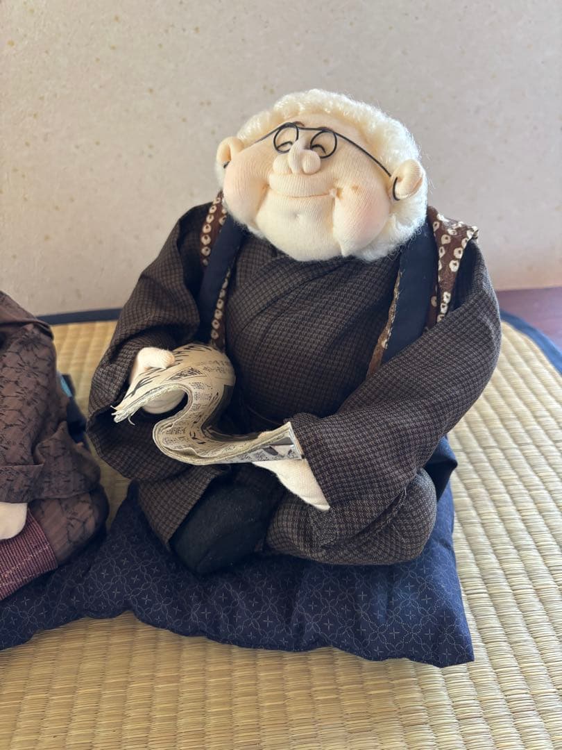 ほのぼの おじいさんとおばあさんのハンドメイド人形