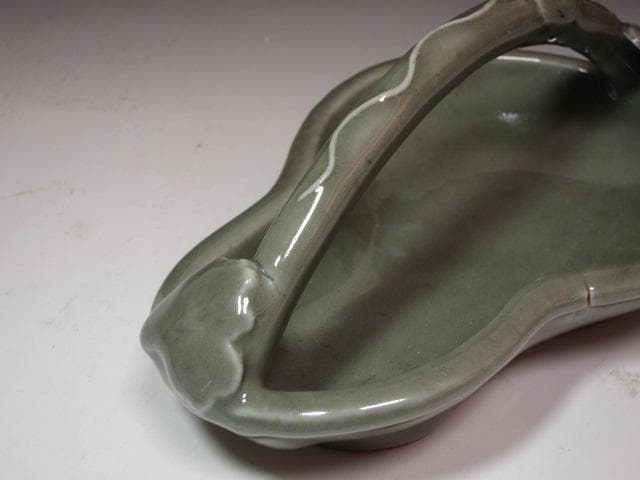 ☆　時代　三田青磁瓢形　手鉢　黒田陶々庵極めがございます☆y640