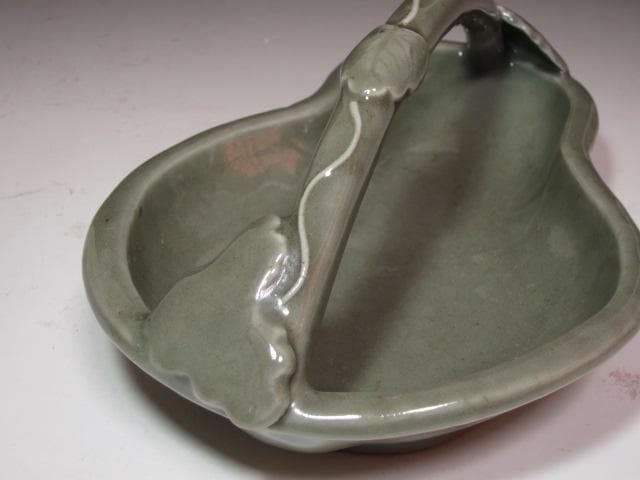 ☆　時代　三田青磁瓢形　手鉢　黒田陶々庵極めがございます☆y640