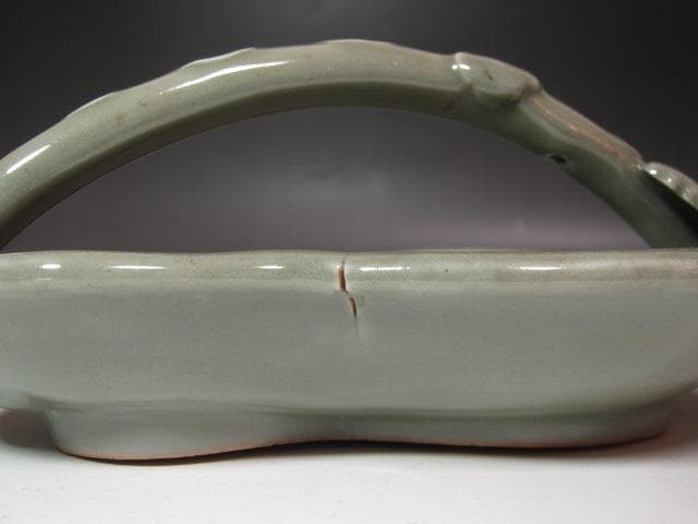 ☆　時代　三田青磁瓢形　手鉢　黒田陶々庵極めがございます☆y640