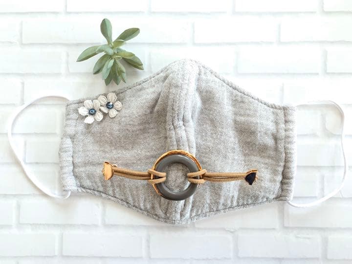 No.MF3 マスクで耳が痛い方へ マスクフック マスク髪飾り❁¨̮